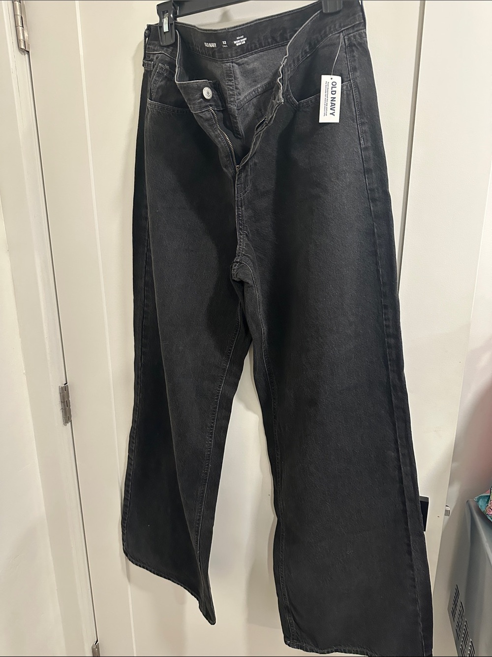 Old Navy Women’s Wow Wide Leg Black Wide-Leg Jeans (TALL)